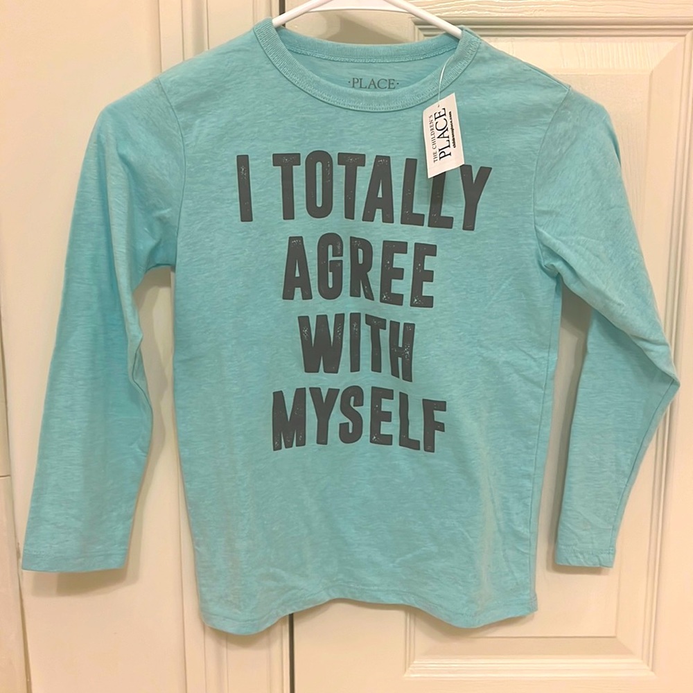 Long-sleeve boys graphic tee.